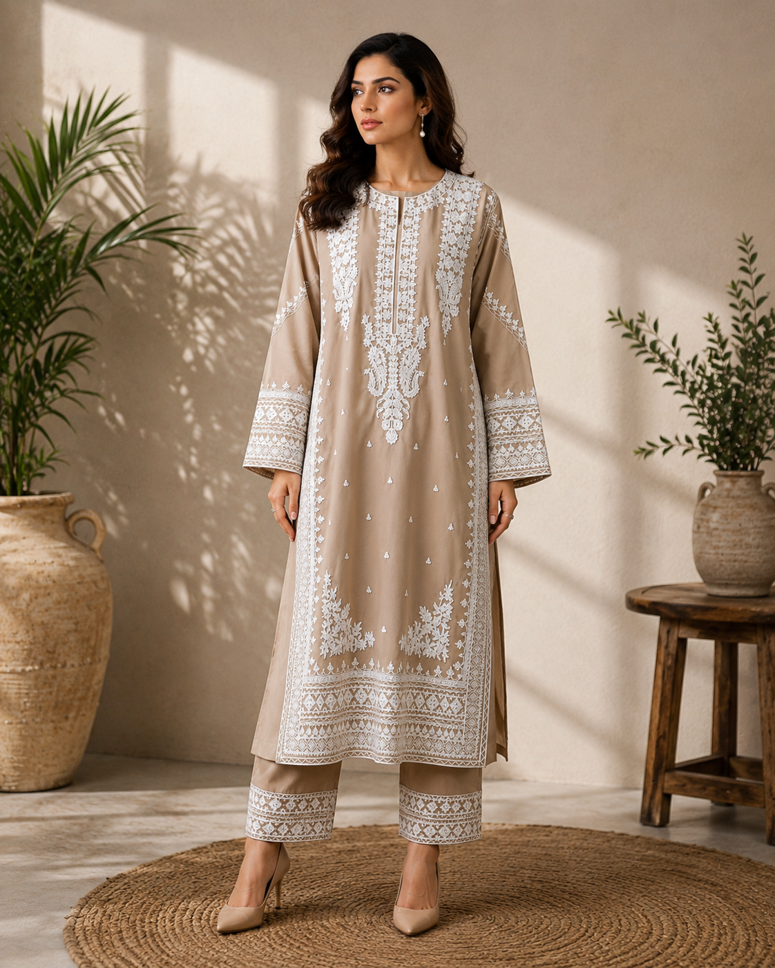 Embroidered Suit 2 Pc