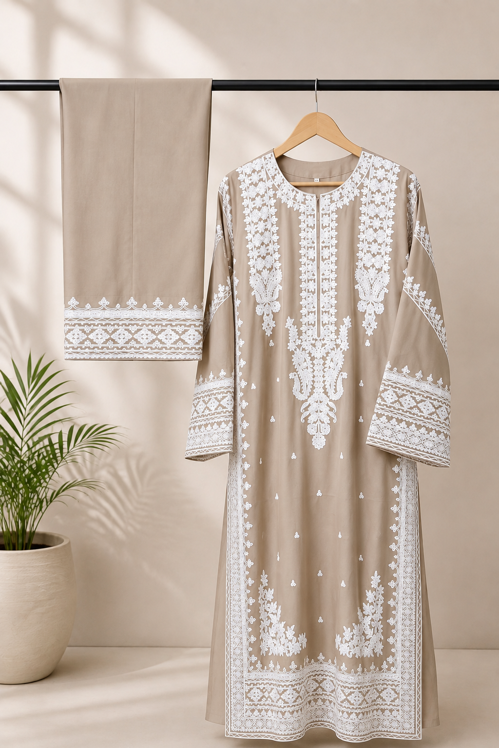 Embroidered Suit 2 Pc