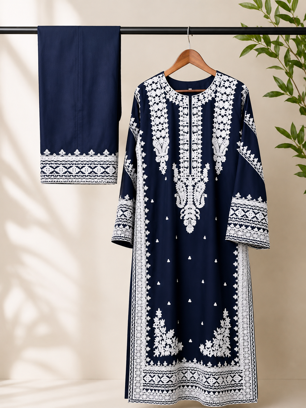 Embroidered Suit 2 Pc