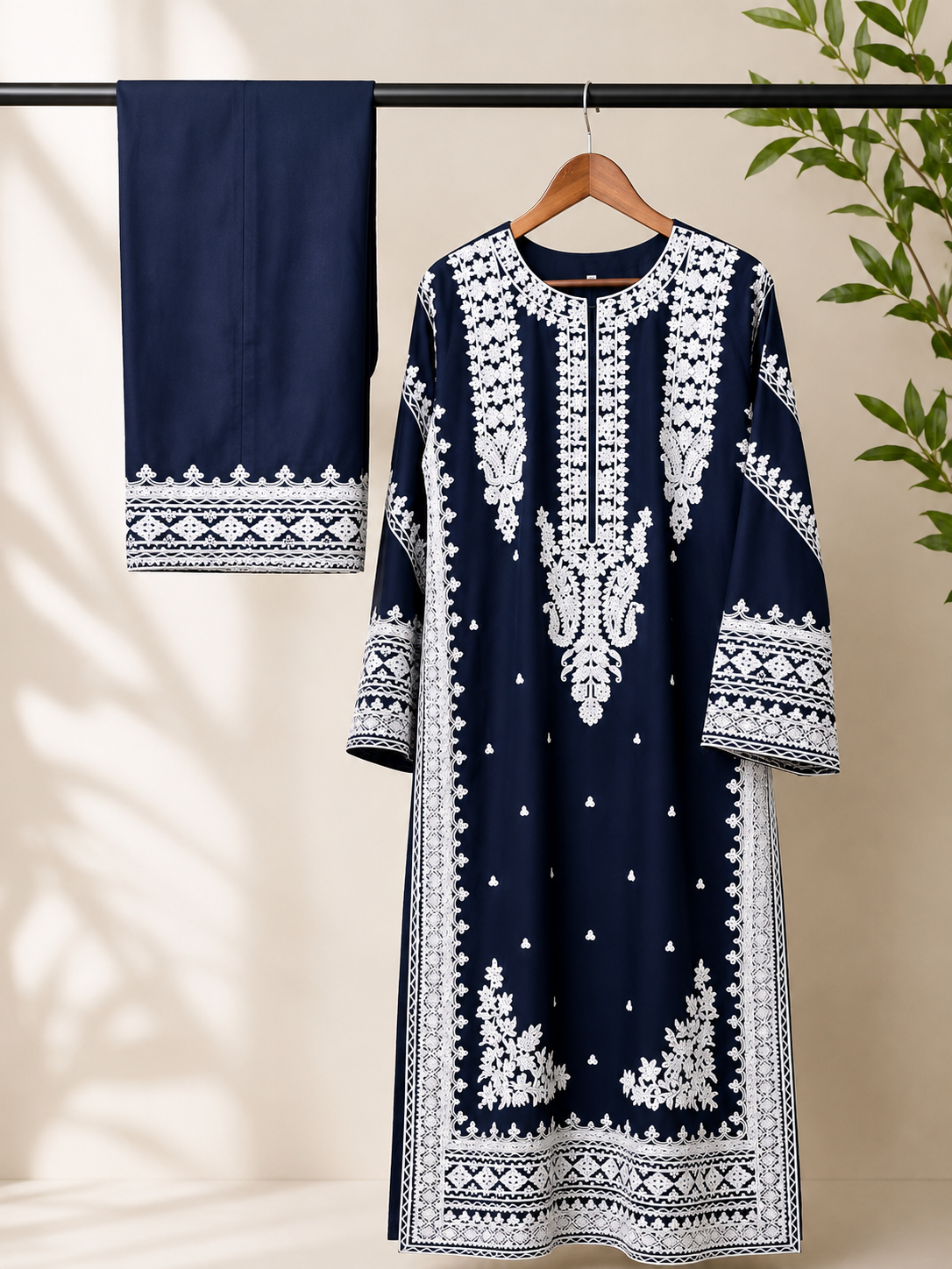Embroidered Suit 2 Pc