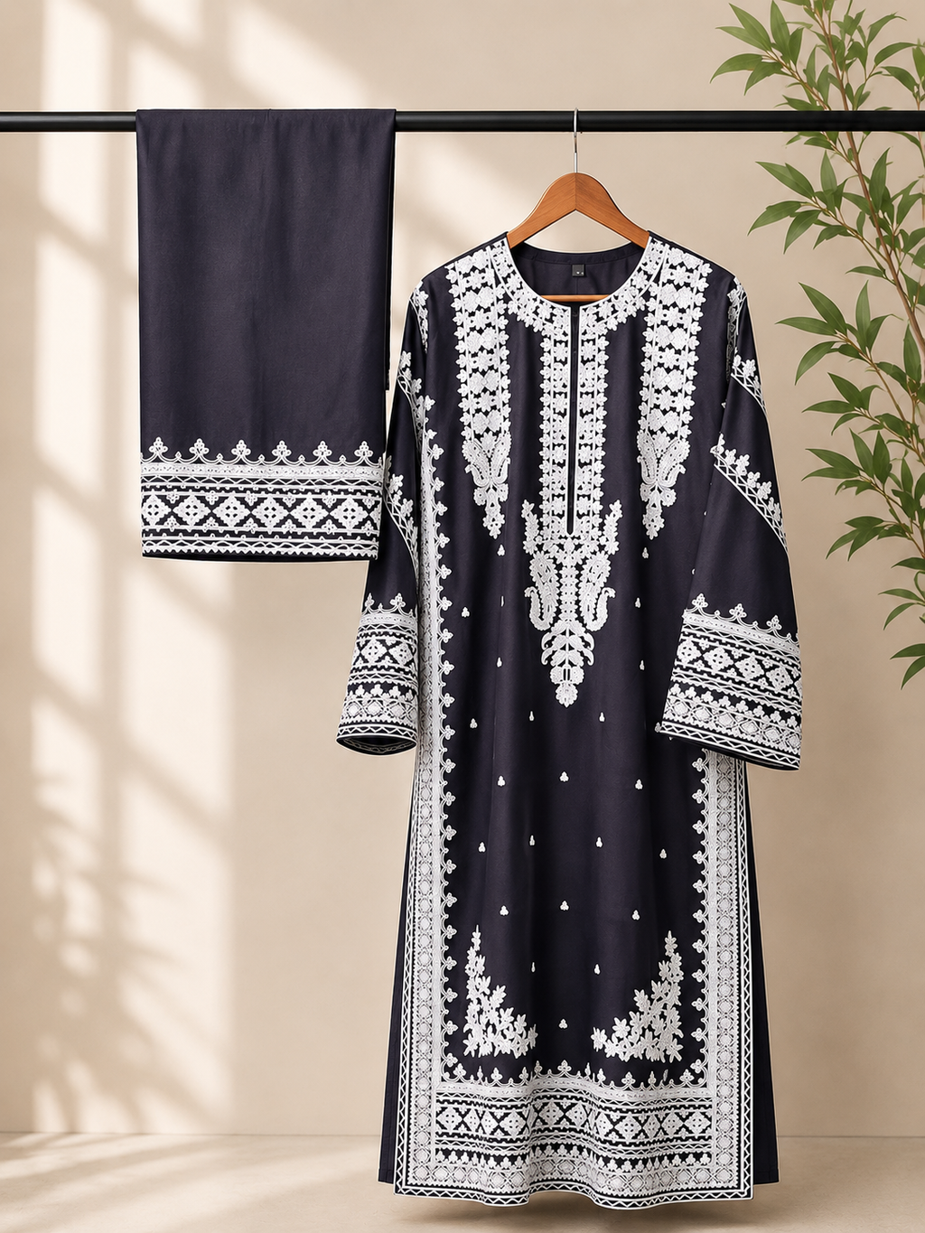 Embroidered Suit 2 Pc