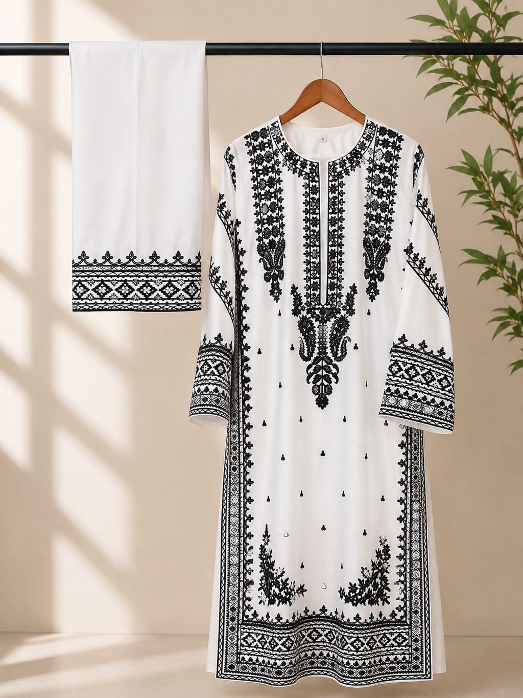 Embroidered Suit 2 Pc