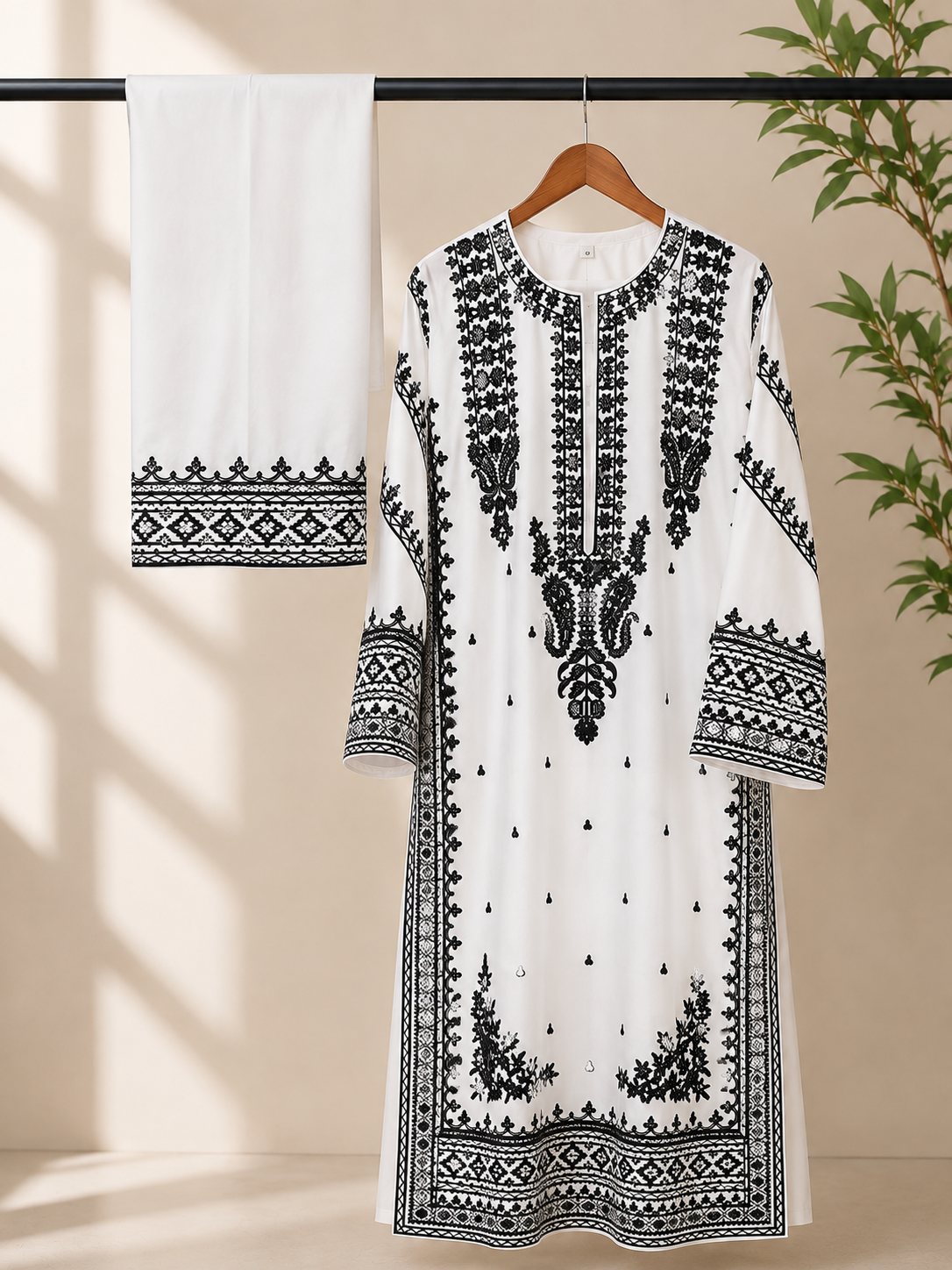 Embroidered Suit 2 Pc