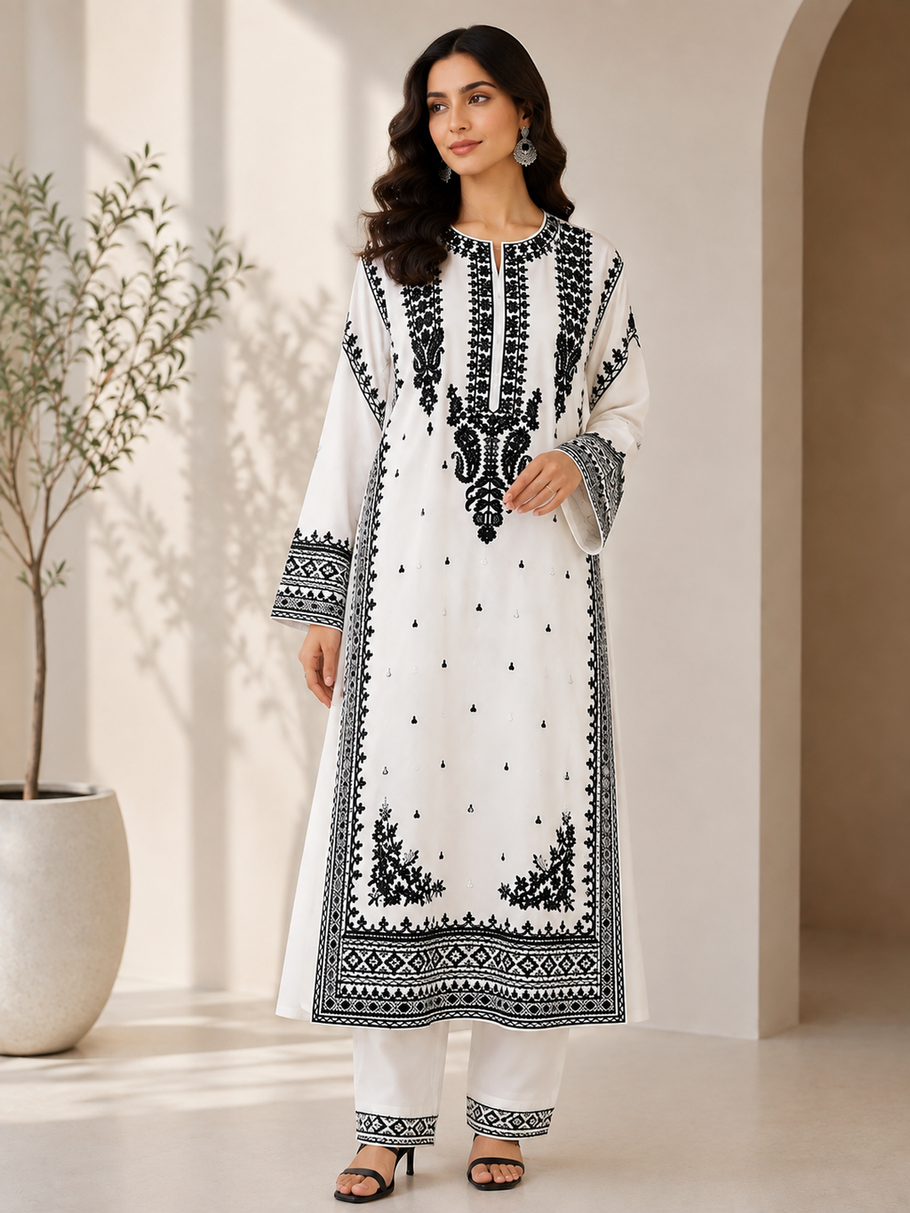 Embroidered Suit 2 Pc