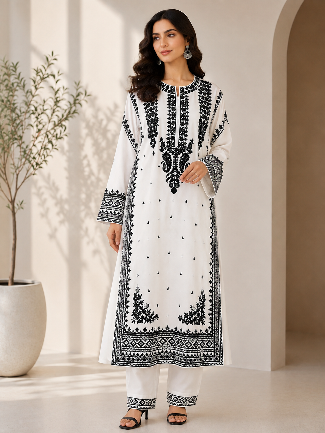 Embroidered Suit 2 Pc