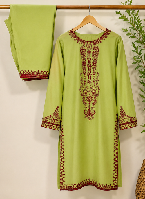 Embroidered 2 Pc Suit