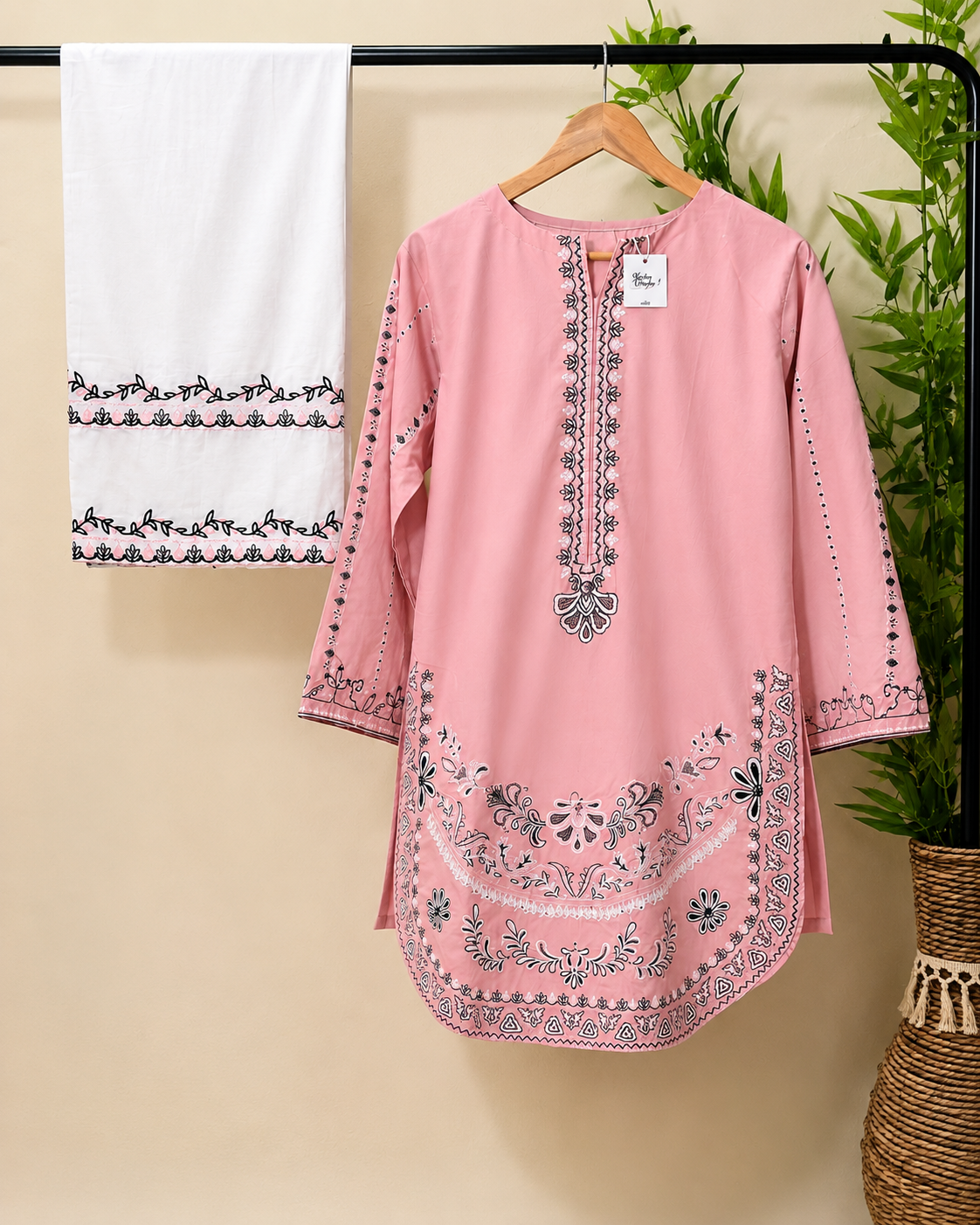 Embroidered Farshi Shalwar Set 2 Pc