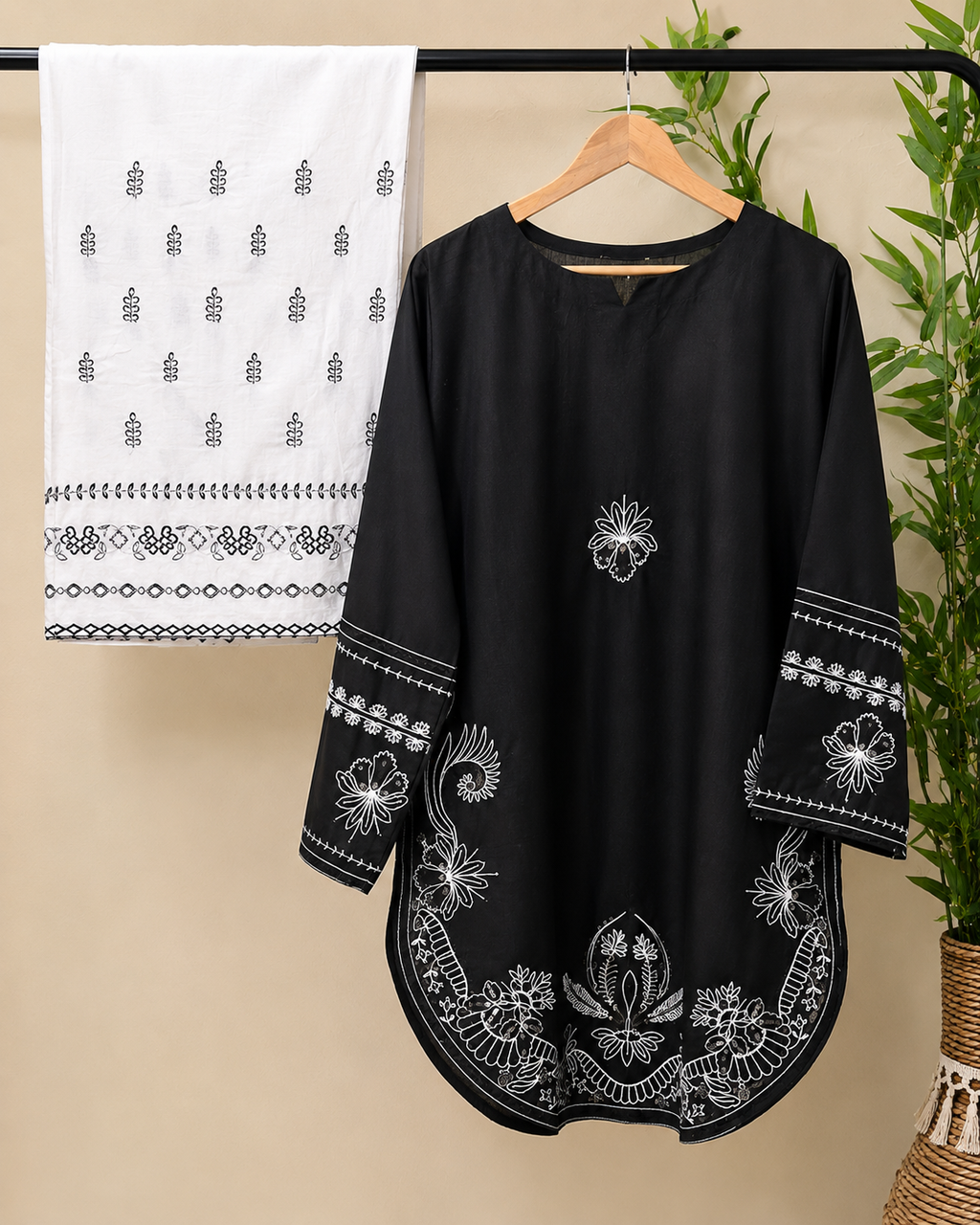 Embroidered Farshi Shalwar Set 2 Pc