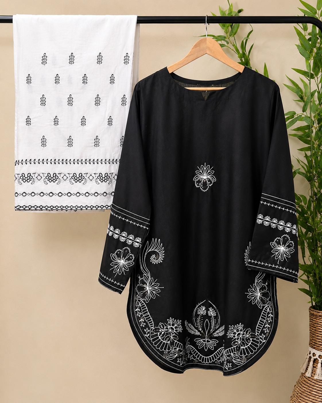 Embroidered Farshi Shalwar Set 2 Pc