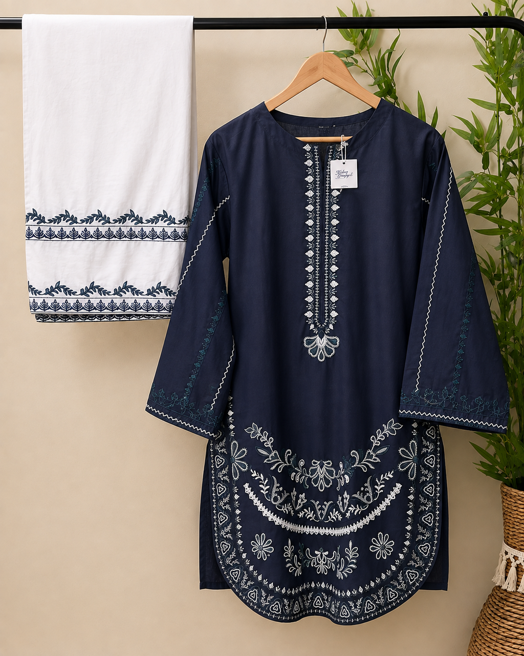 Embroidered Farshi Shalwar Set 2 Pc