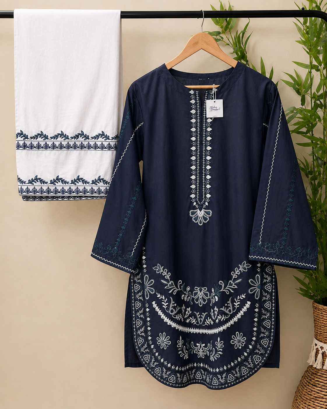 Embroidered Farshi Shalwar Set 2 Pc