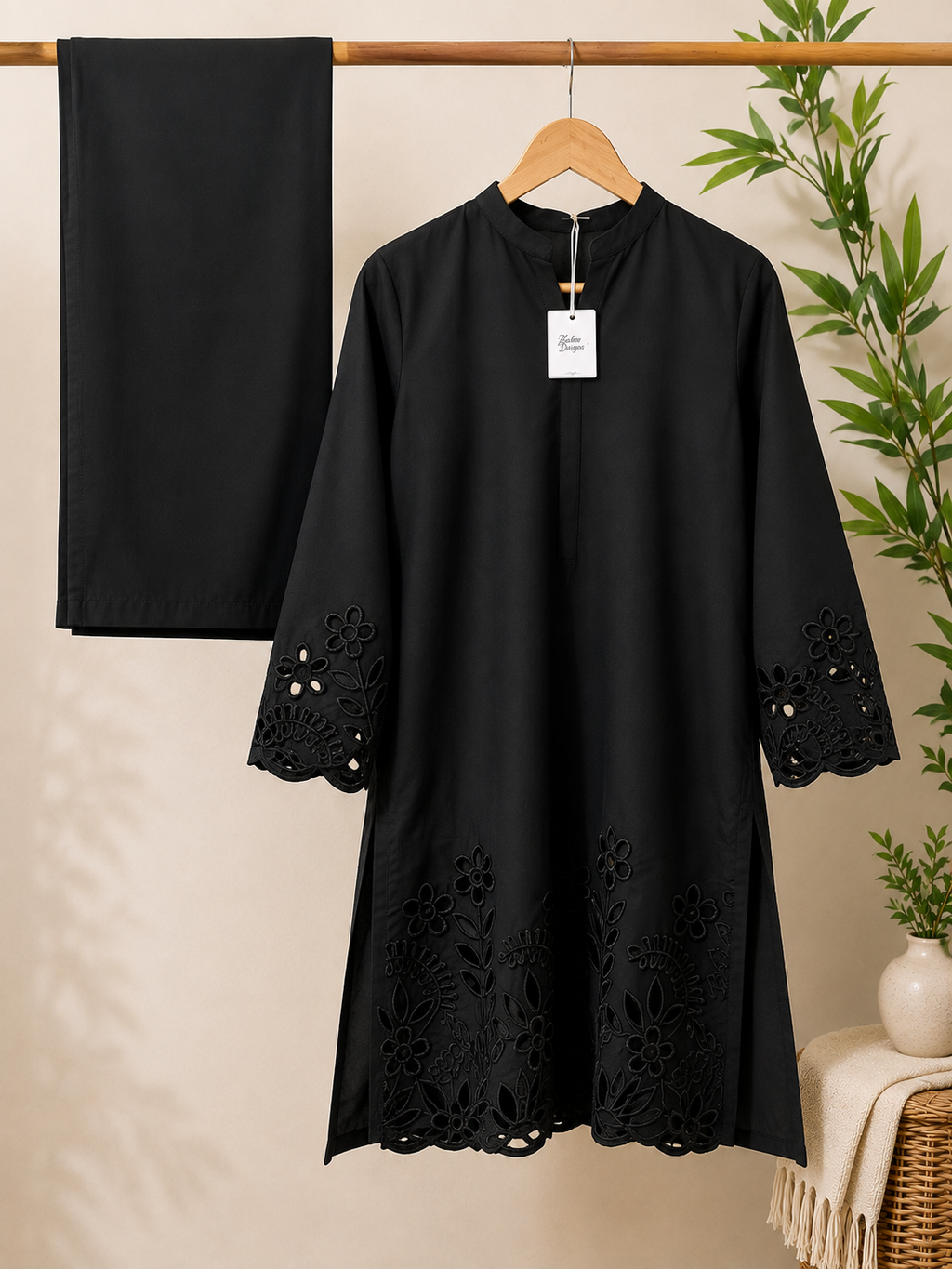 Embroidered Chickenkari 2 Pc Suit