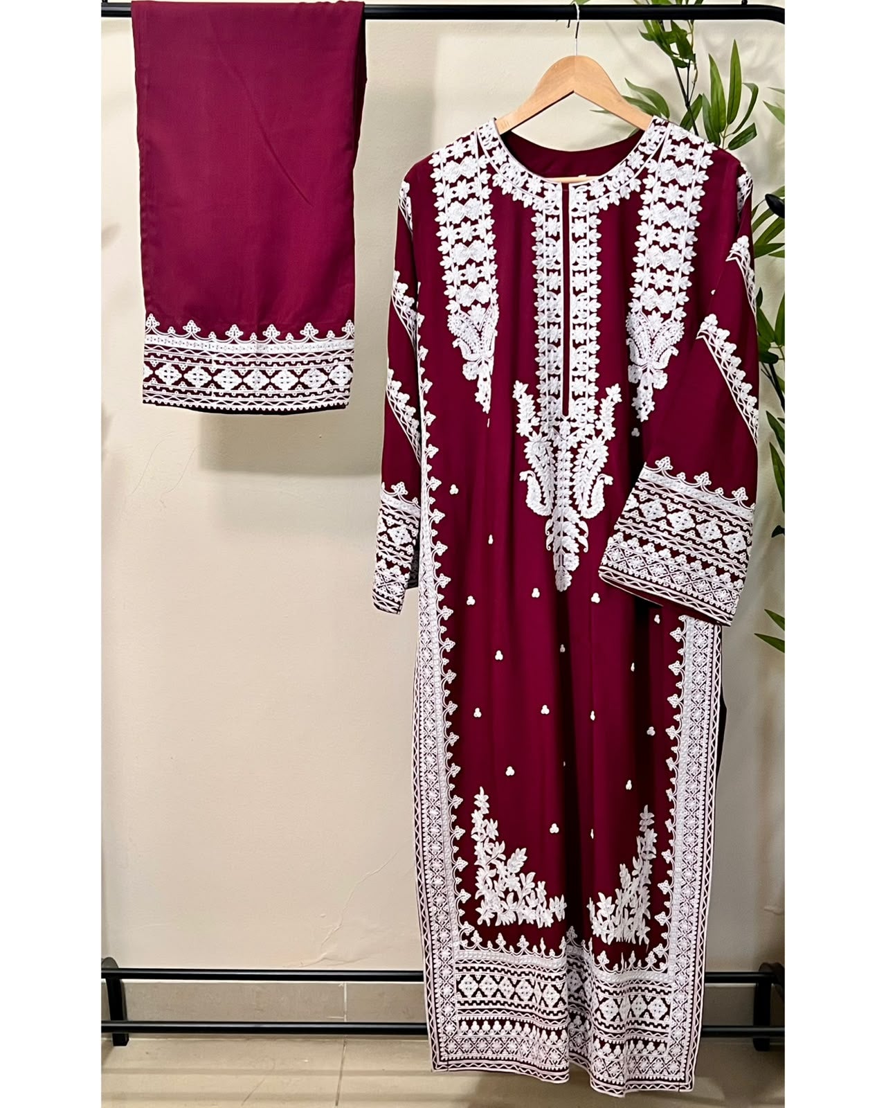 Embroidered Suit 2 Pc